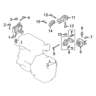 Mazda OE - Engine / Transaxle - Engine & Transmission Mounting (FWD 2.5L)