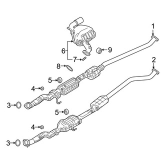 Mazda OE - Exhaust System - Exhaust Components (2.2L)