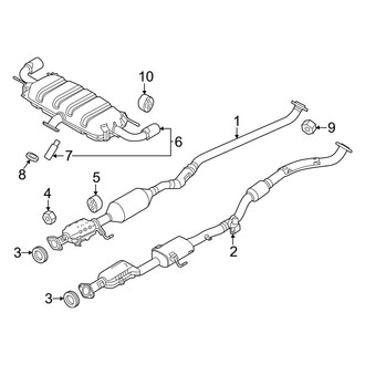 Mazda OE - Exhaust System - Exhaust Components