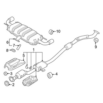 Mazda OE - Exhaust System - Exhaust Components
