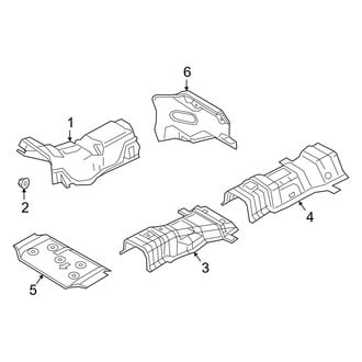 Mazda OE - Exhaust System - Heat Shields (Y Engine VIN Character)