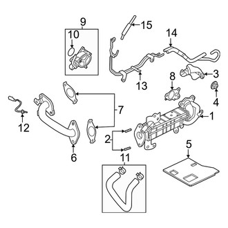 Mazda OE - Emission System - Emission Components (EGR and Components), (2.2L)