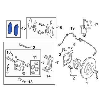 Mazda OE - Front Disc Brake Pad Set