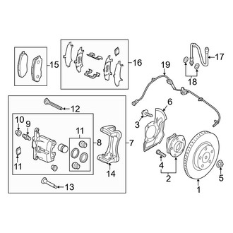 Mazda OE - Front Suspension - Brake Components