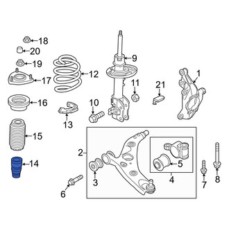 Mazda OE - Front Suspension Strut Bumper