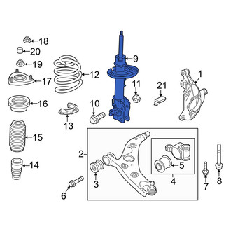 Mazda OE - Front Left Suspension Strut