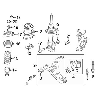 Mazda OE - Front Suspension - Suspension Components (Grand Select / Grand Touring / Sport / Touring)