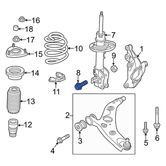 Mazda OE - Lower Suspension Strut Bolt