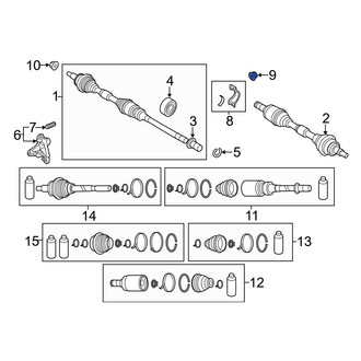 Mazda OE - Door Hinge Nut