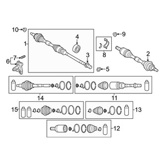 Mazda OE - Front Suspension - Drive Axles (2.2L)