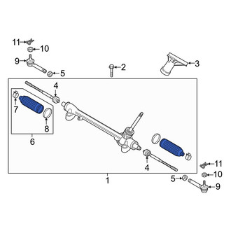 Mazda OE - Rack and Pinion Bellows