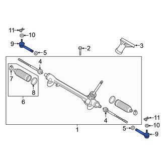 Mazda OE - Outer Steering Tie Rod End
