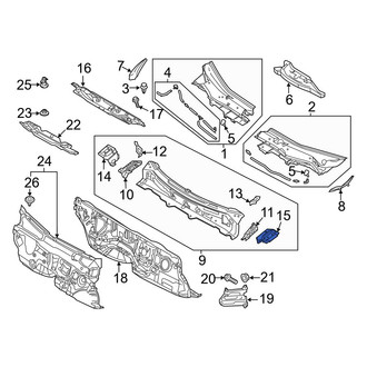 Mazda OE - Front Left Cowl Side Panel