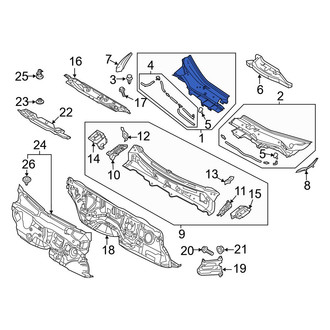 Mazda OE - Front Right Cowl Cover