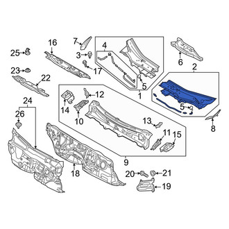 Mazda OE - Front Left Cowl Cover