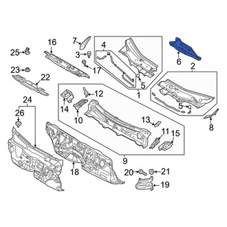 Mazda OE - Front Center Cowl Cover