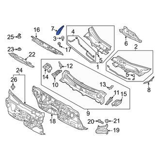 Mazda OE - Front Right Cowl Extension