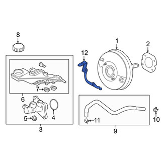 Mazda OE - Power Brake Booster Vacuum Hose Bracket