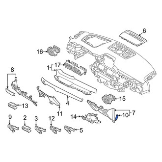 Mazda OE - Glove Box Support