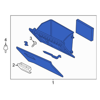Mazda OE - Front Glove Box Assembly