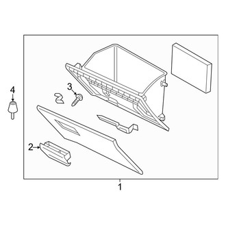 Mazda OE - Instrument Panel - Glove Box
