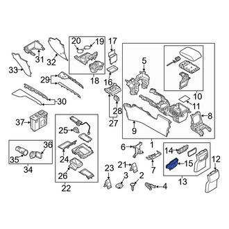 Mazda OE - Rear Instrument Panel Air Duct