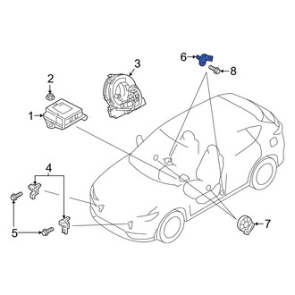Mazda OE - Rear Inner Air Bag Impact Sensor