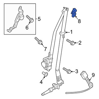 Mazda OE - Front Seat Belt Height Adjuster Cover
