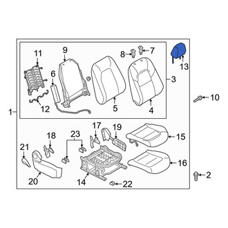 Mazda OE - Front Right Headrest