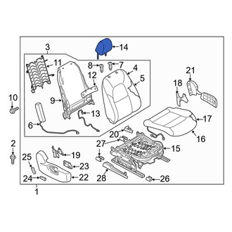 Mazda OE - Front Right Headrest