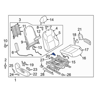 Mazda OE - Front Right Inner Seat Track Cover