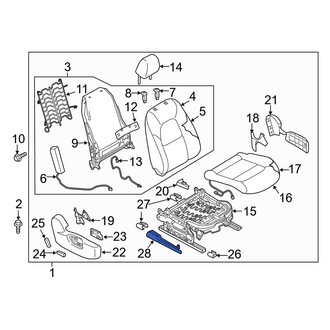 Mazda OE - Front Right Outer Seat Track Cover
