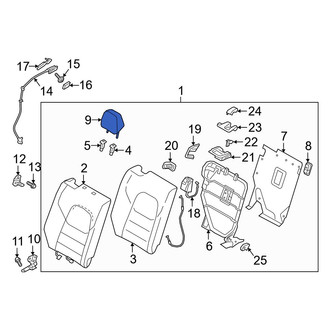 Mazda OE - Rear Left Headrest