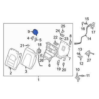 Mazda OE - Rear Left Headrest