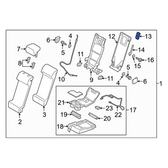 Mazda OE - Rear Left Child Restraint Anchor Plate Bezel