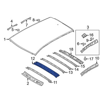 Mazda OE - Center Front Roof Panel Reinforcement