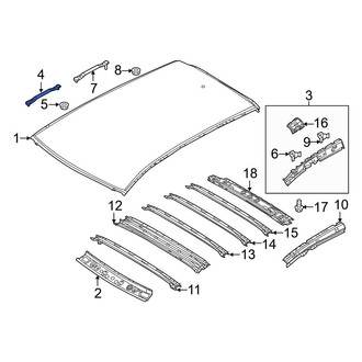 Mazda OE - Rear Roof Panel Bracket