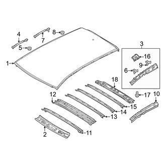 Mazda OE - Roof & Components (W/O Sunroof)