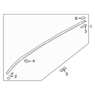 Mazda OE - Roof - Exterior Trim (W/O Sunroof)