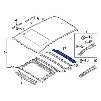 Mazda OE - Rear Roof Header Panel
