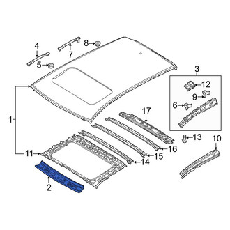 Mazda OE - Front Roof Header Panel