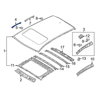 Mazda OE - Rear Roof Panel Bracket
