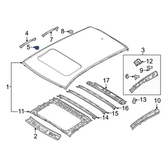 Mazda OE - Roof Panel Nut