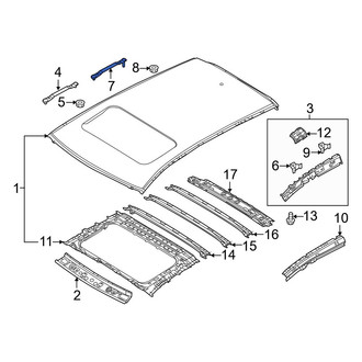 Mazda OE - Rear Roof Panel Bracket