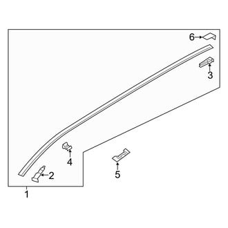 Mazda OE - Roof - Exterior Trim (With Sunroof)