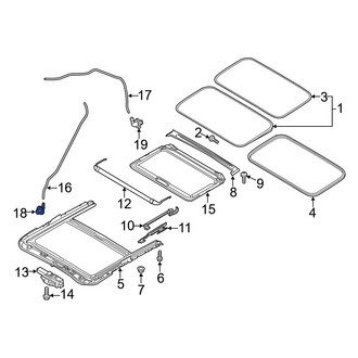 Mazda OE - Front Sunroof Drain Hose Grommet