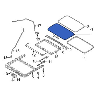 Mazda OE - Sunroof Glass