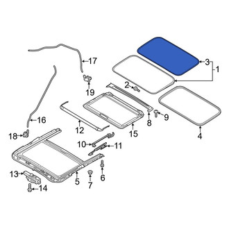 Mazda OE - Sunroof Seal