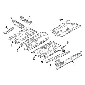 Mazda OE - Pillars, Rocker & Floor - Floor & Rails