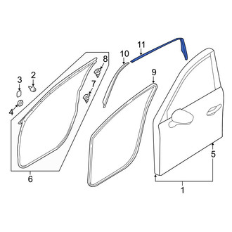 Mazda OE - Rear Left Black Out Tape